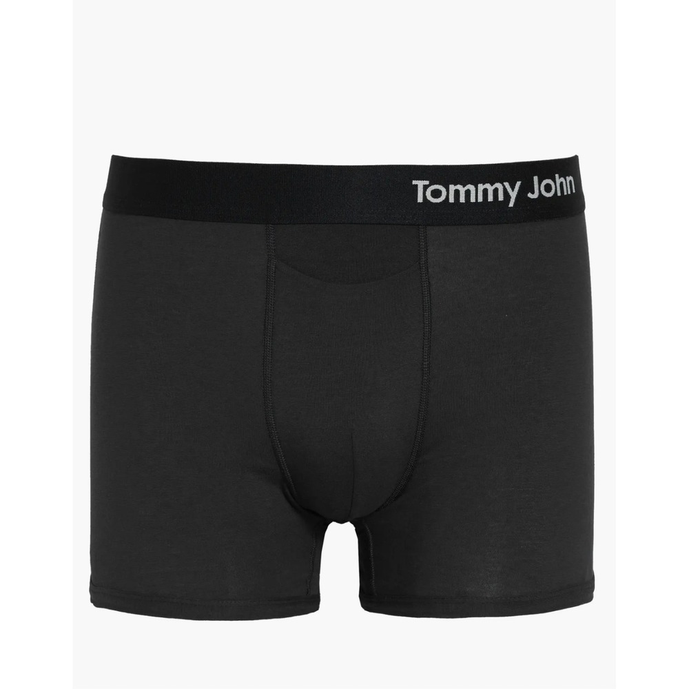 NWT $32 TOMMY JOHN [ Medium ] Cool Cotton 4-Inch Boxer Briefs in Black U1404‎